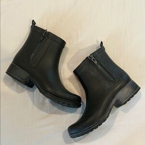 Dark army green Ankle Rain Boots